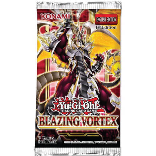 Yu-Gi-Oh! Blazing Vortex sealed booster pack, English 1st Edition