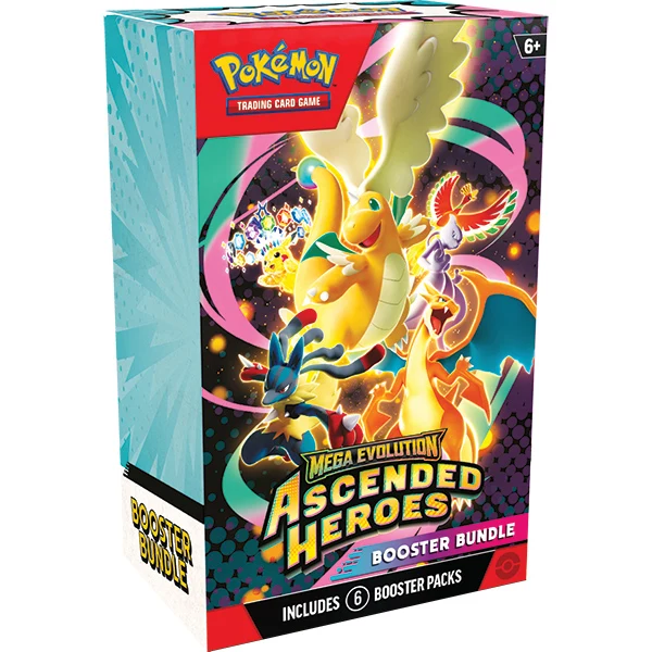 Pokémon TCG Mega Evolution Ascended Heroes Booster Bundle box